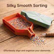 Diamond Painting Tray With Lid, Multi-Color Compartment Diamond Painting Storage Box, Suitable For 5D Diamond Stickers, Rhinestones, Beads And Other Diamond Painting Accessories Storage Tray - View 4