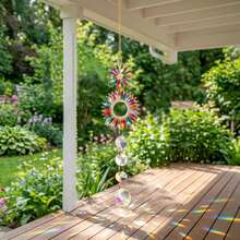 Colorful Diamond Crystal Light-Catching Hanging Decor, Suitable For Home Decor/Garden Decor/Christmas Decor/Halloween Decor/Mother's Day Gift - Multicolor - View 4