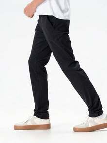 Timberland New Outdoor Sports Business Casual Stretch Men's Long Pants - Black - View 4