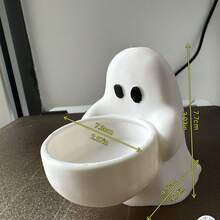 1 buah Baki Penyimpanan Berbentuk Hantu Lucu untuk Halloween, Dapat Menyimpan Perhiasan, Cincin, dan Kalung, Dapat Diletakkan di Meja Sebagai Dekorasi, Dekorasi Rumah Halloween, Hadiah Halloween - MultiWarna - View 5
