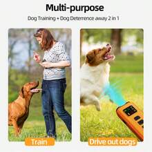 Pet Supplies Ultrasonic Anti-Barking Device Anti-Barking Trainer Dog Training Device Rechargeable Pet Repellent - Black - View 6