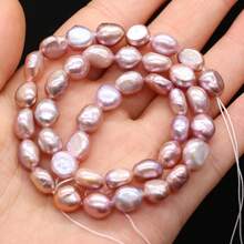 1String 36cm Natural Freshwater Pearl Beads Nugget Beaded For Jewelry Making DIY Charm Bracelet Necklace Accessories - Nugget Pearl - View 17