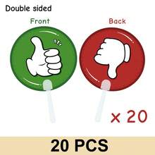10pcs Double-Sided Agree/Disagree Gesture Signs - Classroom Feedback Tools For Children And Teachers, Classroom Games, Teaching Rewards, Activity Interaction And Reward Tools - Multicolor - View 15