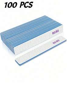 50/25/15/5/1pc (Optional 80/80, 100/180) Grit Nail Files, Acrylic Nail Buffing Boards, Professional Manicure Tools, Suitable For Home And Salon, Durable Double-Sided - Multicolor - View 21