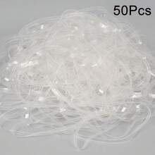 50Pcs Rubber Bands, Clear Rubber Bands For Balloon Arch, Elastic Tying Bands, Rubber Bands For Office Crafts Transparent TPU Rubberband Clear Elastic For Home Office Crafts - 5mm Wide - View 13