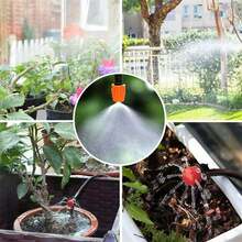 30m 100ft Automatic Drip Irrigation System Garden Plant Self Watering Hose Kit - Black - View 5