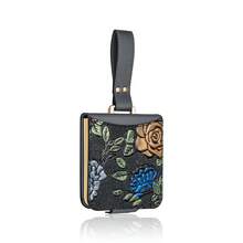 VIETAO 高品質電鍍 PC 花卉設計人造皮革手持式手機殼，適用於 Galaxy Z Flip 3 4 5 6 7 8 Flip8 Flip6 Flip5 Flip4 - 灰色 - 查看 15