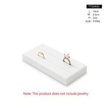 Oirlv Luxury Jewelry Display Stand PU Leather With Glossy Finish For Rings, Earrings, Necklaces, And Other Jewelry Display Props - White - View 12