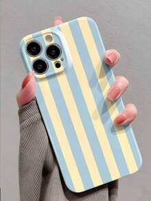 1 buah Casing Ponsel Keras Berlubang Bermotif Garis-garis Gaya Feminin Sederhana, Pelindung Penuh, Kompatibel dengan iPhone 11/12/13/14/15/16 Pro Max - MultiWarna - View 23