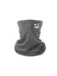 Balaclava Unissex Multicolorida com Estampa de Letra "Smile" Estilo Graffiti Punk, Máscara Facial Completa, Adequada para Ciclismo, Esqui, Caminhada, Pesca e Outros Esportes ao Ar Livre, À Prova de Vento, Melhor Presente de Natal e Halloween - Multicolorido 1 - Visão 9