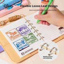 Cuaderno de mano de dibujos animados de Disney, cuaderno mini lindo, cuaderno de diario exquisito, planificador, temporada de regreso a la escuela - Multicolor - Ver 4