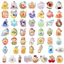 50pcs Dreamy Bottled Animal Stickers, Magic Fantasy Pattern PET Transparent Stickers, Suitable For Laptops, Water Bottles, Luggage, Fantasy Fairy Tale Design, Waterproof, Perfect For Personal Item Customization - A - View 7