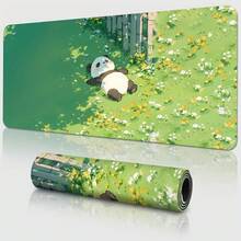 Alfombrilla de ratón para juegos grande y extendida con estampado de panda lindo, base de goma antideslizante, superficie de deslizamiento suave, tapete de escritorio multifuncional para computadora, oficina, hogar y estudio, decoración de escritorio abstracta y dulce - A - Ver 11
