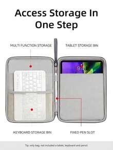 DANYCASE 10.9-12.9 吋軟質保護收納袋，相容 11 代/10 代 10.9 Air、11 Air 5、Air 4、10.9、9 代/8 代/7 代 10.2、5 代/6 代 9.7 Pro 11 - 彩色 - 查看 6