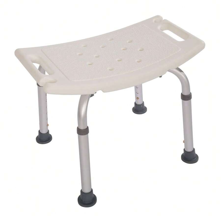 1.35MM Simple Bath Chair White - As Pic - View 1