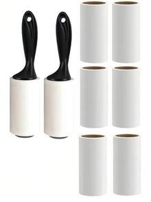 1pc Plush Lint Roller, Pet Hair Remover Roller, Suitable For Dog And Cat Hair, Large Plush Hair Removal Roller Cloth, Suitable For Sofa And Furniture - A - View 1