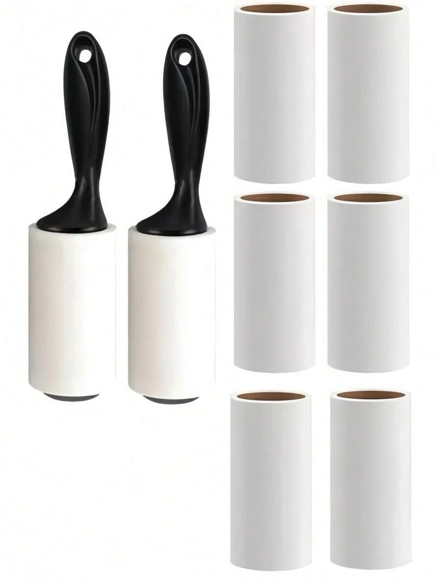 1pc Plush Lint Roller, Pet Hair Remover Roller, Suitable For Dog And Cat Hair, Large Plush Hair Removal Roller Cloth, Suitable For Sofa And Furniture - A - View 1