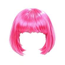 1Pc Forever & Moment Multi-Color Optional Short Bangs Bobo Wig Versatile Hair Wig Daily Party Hairpiece For 80s Party Music Festival Cosplay Halloween - Multicolor - View 22