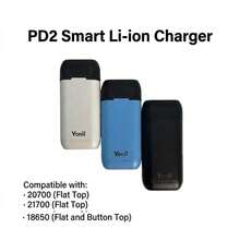 Pengisi Daya Baterai Lithium Pintar Yonii PD2 dengan Kabel USB-C. Kompatibel dengan Senter, Perlengkapan Luar Ruangan, dan Berbagai Perangkat Bertenaga Baterai. Menggunakan Sel Li-Ion 18650/21700. Buat Sendiri Solusi Daya Portabel Anda. Baterai Tidak Termasuk. - Hitam - View 7