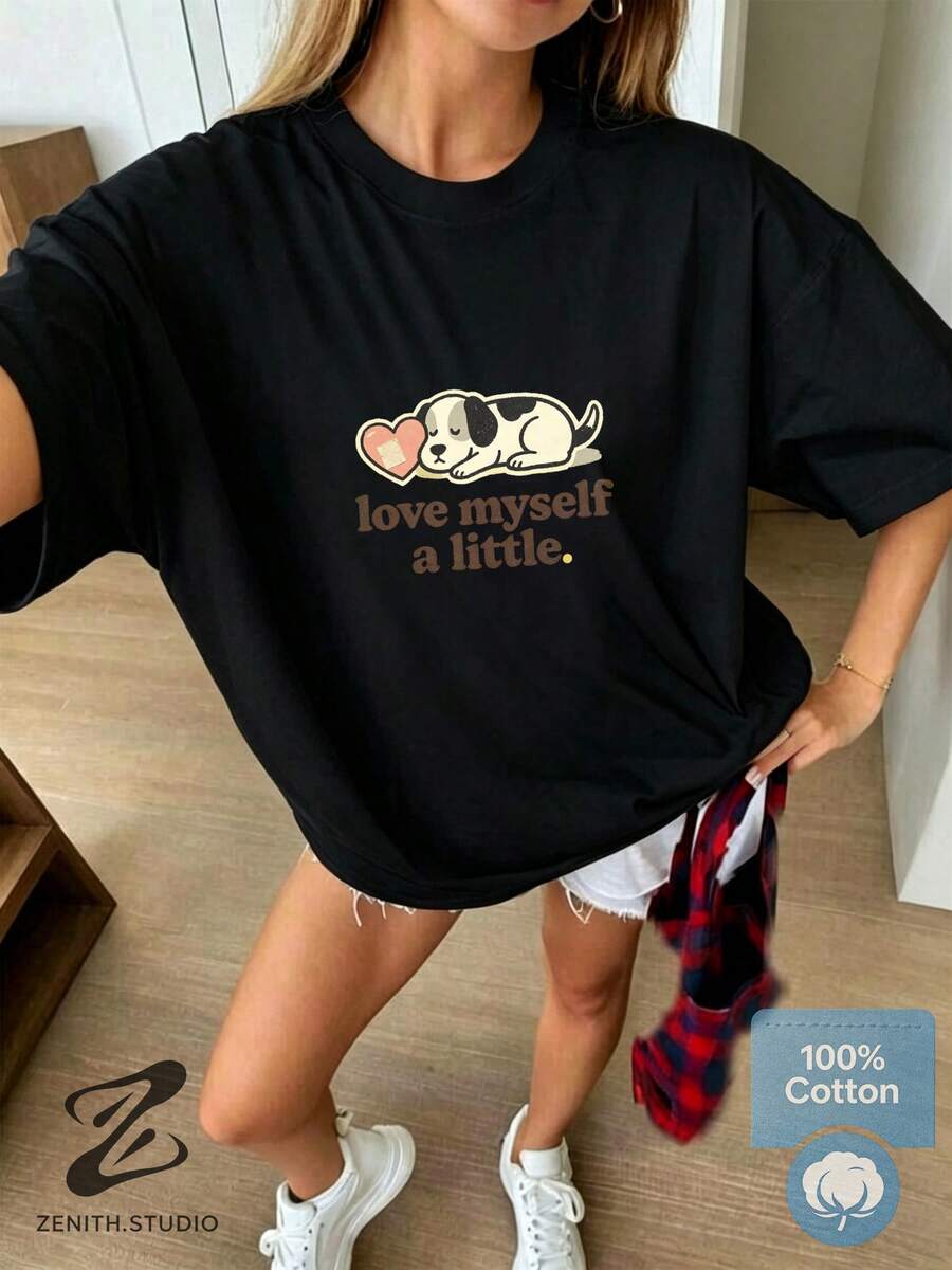 Women T-Shirts - 黑色 - 查看 1