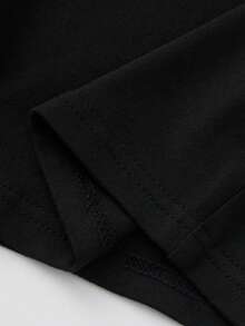 AiTyi Women's Jumpsuit, Fashion Casual Daily Summer Jumpsuit, Graduation Season Back To School Outfit, Commuter Wear, High Elasticity Knit, Tight Fit, Beach Vacation Outfit, Youthful, Evening Date, Y2k, Black Jumpsuit, Chic & Elegant - Black - View 9