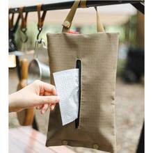 1 Pack Outdoor Friendly Portable Tissue Storage Bag For Car, For Outdoor Camping, And Home Use With Hanging Feature To Keep Tissues Organized And Accessible - Multicolor - View 2