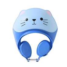Touca de Banho Infantil com Gato, Touca de Banho para Bebê, Touca de Chuveiro, Touca para Lavar Cabelo de Crianças, Touca de Banho com Proteção de Orelha Ajustável - Multicolorido - Visão 12