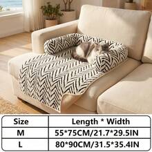 Sofa Bed Universal untuk Kucing dan Anjing, Sofa Bed Hewan Peliharaan Mewah dengan Bantal, Pelindung Furnitur Anti Selip, Cocok untuk Kucing dan Anjing Kecil di Dalam Ruangan - MultiWarna - View 3