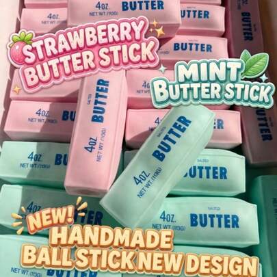 Squishy-Crunchy Sound Butter Stick-Stress ReliefToy-Perfect Gift-Birthday Gift-Ideal Gift-SurpriseGift-Holiday Gift-Best Gift-Gift, Sensory Toy