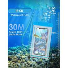 Transparent Waterproof Phone Pouch, Halter, Touchscreen Waterproof Bag, Floating Waterproof Bag, Underwater Touchscreen, High-Definition Photography, Strong Sealed Waterproof Bag, Swimming Underwater Photography Phone Case, Hot Spring Rafting Photography Device, Diving Waterproof Phone Bag, Beach Water Play Phone Waterproof Accessory, Portable And Convenient, Swimming, Diving, Snorkeling, Rafting, Beach, Pool, Summer Vacation, Island Trip, Kayaking, Water Park, Outdoor Sports, Rainy Day - Multicolor - View 4