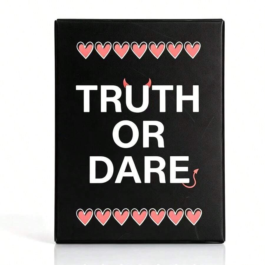 Truth Or Dare Couples Card Game, Adult Fun Interactive Card Game, Party Gathering Leisure Game Cards. Suitable For Home Dates, Couples Trips, Friends Parties, Anniversary Gatherings, And Other Desktop Games. Can Be Used As Creative Gifts For Valentine's Day, Birthdays, Anniversaries. Rich And Interesting Challenges And Questions, Easily Lively The Atmosphere, Break Social Awkwardness - Multicolor - View 1