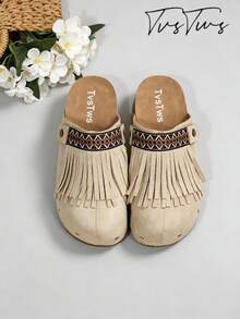 Women's Shoes: New Boken Ultra-Light Chunky-Heel Loafers – Casual, Retro, Mori Style, Punk-Inspired, Date-Appropriate, And Vacation-Ready - Beige - View 3