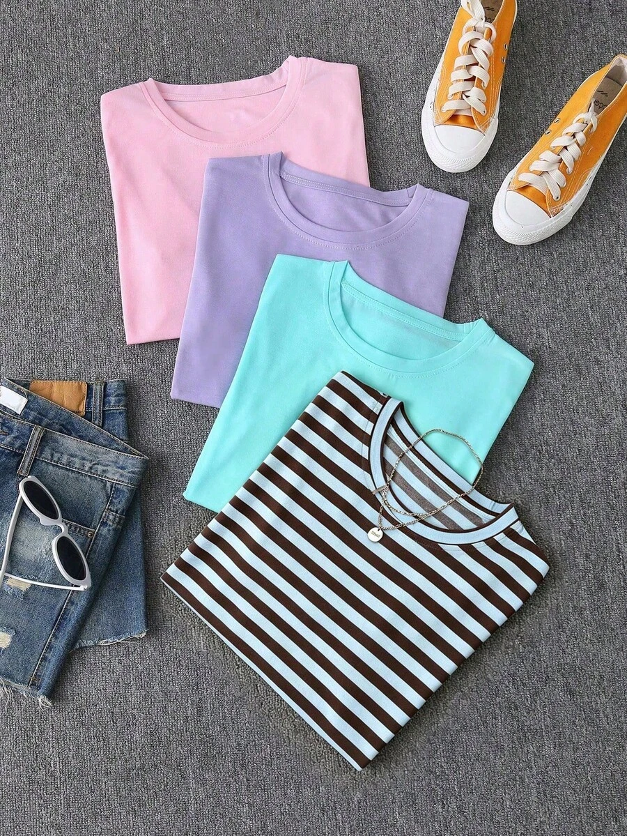 Women T-Shirts - 不同顏色的6 - 查看 1