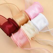 2m Polyester Ribbon Bouquet Packaging Material, Handmade Birthday Gift Box/Gift Packaging, Gift Packaging Ribbon, Cake Packaging DIY Bow Bouquet Packaging Material - Decorative Ribbon - View 5