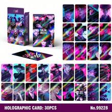 asmodee 30pcs K-Pop Style Holographic Photo Cards, Anime Boy Group Collectible Lomo Card Box Set, Idol Trading Cards For Album Binder, Fan Collection And Gift - 1 YEAR - View 4