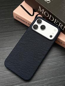 Casing Ponsel Tekstur Kulit Pohon Baru 2026 Kompatibel dengan iPhone 17 16 15 14 13 12 11 Pro Max Plus Tahan Guncangan Bumper TPU Lembut Anti-Selip Pelindung Ponsel - Biru - View 3