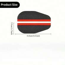 2pcs/4pcs Car Rearview Mirror Rain Covers, Thickened Carbon Fiber Texture Rain Guards, Enhanced Clear Visibility, Reinforced Edges Durable Protection, Suitable For Rainy Day Driving, Off-Road Travel, Daily Vehicle Protection, Great Gift For Friends - Thickened Carbon Fiber Rain Eyebrow One Pair - View 3