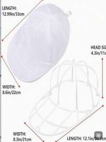 Washing Machine Hat Cleaning Cage, Hat Washer With Mesh Bag, Baseball Cap Cleaning Cover/Protective Cage, Suitable For Cleaning Various Hats - Multicolor - View 12