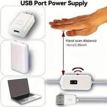 1-5M 手勢感應 USB LED 燈條,櫥櫃下 LED 照明,廚房、櫥櫃、層架、檯面、臥室 LED 燈條,感應式衣櫥燈,居家便捷使用 LED 燈條 - 彩色 - 查看 8