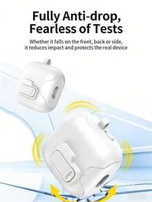 1Pc Protective Case Compatible With Huawei FreeClip2 Wireless Bluetooth Earphones, Anti-Drop Flip Cover With Lock Buckle & Bracket - Multicolor - View 5