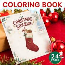 GDTME Buku Mewarnai Pola Natal yang Mudah dan Berani, 1 Buku 24 Halaman 20cm*20cm, Sampul Mengkilap Kertas Tebal 120g, Seni Garis Pola Liburan Natal Sederhana, Buku Santai Penghilang Stres, Hadiah Natal Sempurna untuk Pecinta Seni Pola Dewasa - Pola Natal - View 9