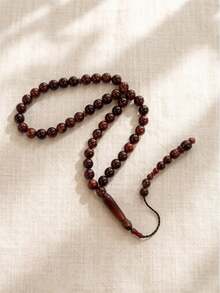 1串45顆樹脂齋月祈禱珠 Tasbih，光滑拋光伊斯蘭祈禱珠 Misbaha，手持式祈禱珠，適合日常崇拜、齋月、開齋節、冥想與紓壓，耐用輕量宗教配件 - 彩色 - 查看 17