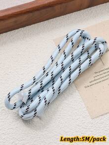 5m Colorful Nylon Braided Rope 5mm, Multi-Purpose Paracord, Durable Woven Rope Suitable For DIY Keychain, Pendant, Phone Strap, Belt Paracord Rope - Colored Rope - View 14