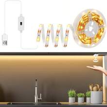 1-5M 手勢感應 USB LED 燈條,櫥櫃下 LED 照明,廚房、櫥櫃、層架、檯面、臥室 LED 燈條,感應式衣櫥燈,居家便捷使用 LED 燈條 - 彩色 - 查看 3