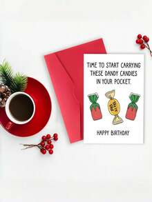 1張「Time To Start Carrying These Dandy Candies」生日卡附信封，幽默「We're Old」40歲與50歲生日卡，適合朋友與同事，內頁空白 - A - 查看 4