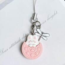 1pc Cute Pet Cookie Phone Chain Pendant, Best Friend Accessory, Fresh Girl Phone Chain, Simple Versatile Phone Decoration, Small Gift For Meeting - Multicolor - View 11