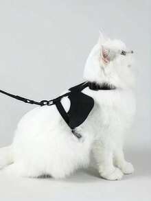 Funny Pet I-Shaped Bat Wing Leash Costume, Cat & Dog Harness And Leash Set, Suitable For Daily Outings And Halloween Dress-Up - Multicolor - View 10