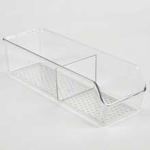 Transparent Refrigerator Storage Basket, Divided Storage Box Suitable For Tea Bags, Cosmetics, Remote Controls, Household Desktop Organizer Box - Multicolor - View 14