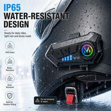 2-In-1 Mic Y10 Helmet Bluetooth Headset, 1000mAh Long Standby Motorcycle Headset - A - View 5