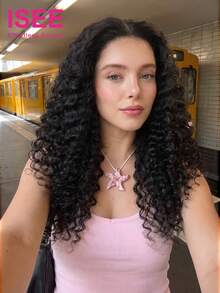 ISEE Hair Deep Wave Wear & Go Glueless Wig 7x5 HD Lace Closure Pre-Bleached Natural Color Unprocessed Virgin Human Hair 8-30 Inch 180% Density Seamless Blend Pre-Plucked Hairline Easy On & Off Ready To Wear For Women - SNatural - View 1